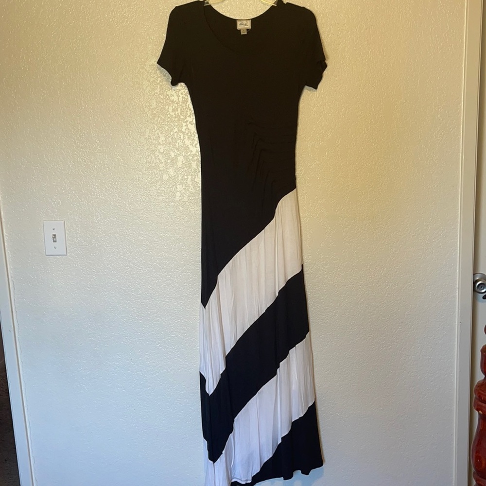 Long short sleve dress cotton